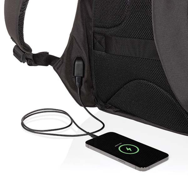 Антикражный рюкзак для ноутбука Swiss Peak из rPET AWARE™, 15,6’’ - Антикражный рюкзак для ноутбука Swiss Peak из rPET AWARE™, 15,6’’
