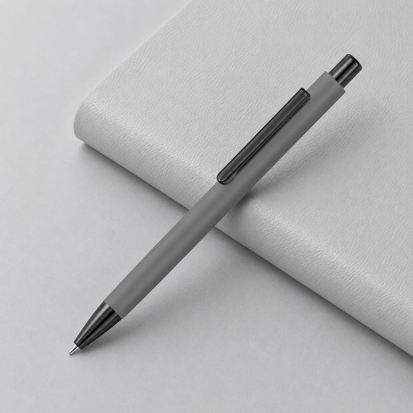 Металлическая шариковая ручка «Ellipse gum» soft touch с зеркальной гравировкой - Металлическая шариковая ручка «Ellipse gum» soft touch с зеркальной гравировкой