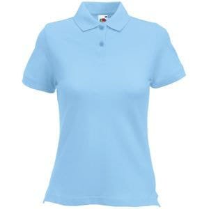 Поло женское POLO LADY-FIT 210 - Поло "Lady-Fit Polo", небесно-голубой_XL, 97% х/б, 3% эластан, 220 г/м2