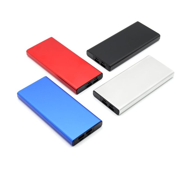 Внешний аккумулятор Höginn в металлическом корпусе, 10000mAh - Внешний аккумулятор Höginn в металлическом корпусе, 10000mAh, черный