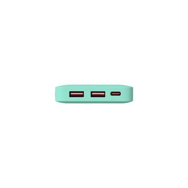 Внешний аккумулятор с подсветкой Анкор Плюс PD (Ancor PD Plus) 10000 mAh, бирюзовый