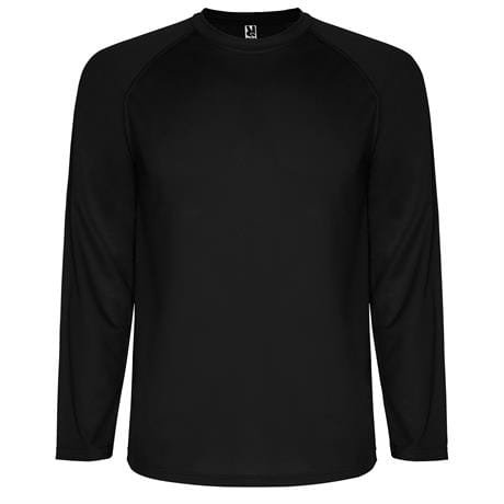 Спортивная футболка MONTECARLO L/S мужская - Спортивная футболка MONTECARLO L/S мужская, ЧЕРНЫЙ S