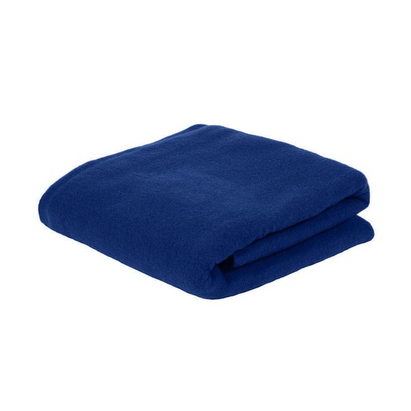 Плед PLAIN, 100х140 см, флис 150 гр/м2, 100% полиэстер - Плед PLAIN; т.синий; 100х140 см; флис 150 гр/м2