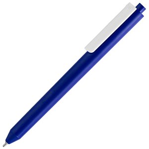 ручка шариковая pigra p03 mat, темно-синяя с белым