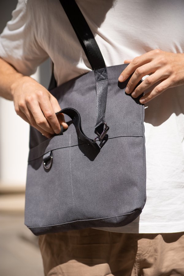 Шоппер Superbag ZIP, с двумя карманами и молнией - Шоппер Superbag ZIP, с двумя карманами и молнией (серый)